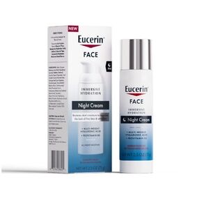 25% Off When Bundled Eucerin Face Immersive Hydration Night Cream 2.5oz NEW